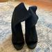 Nine West Shoes | Cloth Peep Toe Heels | Color: Black | Size: 9