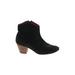 Isabel Marant Ankle Boots: Black Print Shoes - Women's Size 37 - Almond Toe