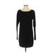 Theory Casual Dress - Shift: Black Solid Dresses - Women's Size P