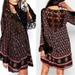 Free People Dresses | Free People Nomad Child Lace Boho Dress Size Xs/S | Color: Black/Red | Size: Xs