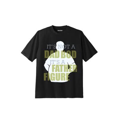 Men's Big & Tall KingSize Slogan Graphic T-Shirt by KingSize in Dad Bod (Size 3XL)