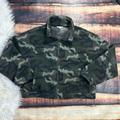 American Eagle Outfitters Jackets & Coats | American Eagle Camo Plush Zip Up Jacket | Color: Black/Green | Size: Xl