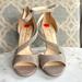 Jessica Simpson Shoes | Jessica Simpson Rayli Sparkle Ankle Strap Heels | Color: Gold/Silver | Size: 9.5