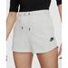 Nike Shorts | Nike Women's White Drawstring Essential French Terry Sweat Shorts Size Xl | Color: Gray | Size: Xl