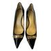 Coach Shoes | Coach New York Women’s Bowery Black Leather With Patent Pointed Heels Size 8.5 | Color: Black/Gold | Size: 8.5