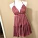 Free People Dresses | Free People 100 Degree Swiss Dot Lace Mini Dress Dusty Rose Xs | Color: Pink | Size: Xs