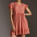 Anthropologie Dresses | Nwt Anthropologie Petite Ruffle Knit Mini Dress In Pink/Rose | Color: Orange/Pink | Size: Sp