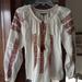 American Eagle Outfitters Tops | American Eagle Outfitters Boho Peasant Top Blouse Embroidered Sz M /B4 | Color: Cream/Red | Size: M