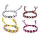 VALICLUD 4pcs Hand Strap Bond Bracelets for Couples Bulk Friendship Bracelets Ethnic Woven Bracelets Thread Cord Unisex Bracelet Rope Bracelets Sweet Tea Cotton Thread Me