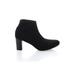 Life Stride Ankle Boots: Black Print Shoes - Women's Size 10 - Almond Toe