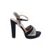 LC Lauren Conrad Heels: Blue Shoes - Women's Size 9 - Open Toe