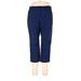 Lands' End Casual Pants - Low Rise: Blue Bottoms - Women's Size 12