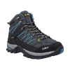 Wanderschuh CMP "RIGEL MID TREKKING SHOES WP", Gr. 41, grau (grau, blau), Veloursleder, sportlich, Schuhe, wasserdicht