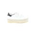 Steve Madden Sneakers: Espadrille Platform Casual White Solid Shoes - Women's Size 10 - Round Toe