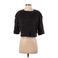 Burberry Jacket: Short Black Print Jackets & Outerwear - Women's Size Small