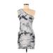 Zara Casual Dress - Bodycon: Gray Tie-dye Dresses - Women's Size Medium