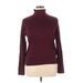 Apt. 9 Turtleneck Sweater: Burgundy Tops - Women's Size X-Large