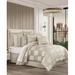 Five Queens Court Benton Jacquard 4 piece Comforter Set Polyester/Polyfill in Gray | Queen Comforter + 2 Standard Shams | Wayfair 2851081QCS