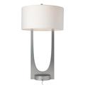 Hubbardton Forge Cypress Table Lamp Metal/Fabric in Brown | 34.4 H x 20 W x 20 D in | Wayfair 272121-1054