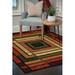 Black/Brown 2'7" x 7'4" Area Rug - Winston Porter Carletta Geometric Terracotta Ambience Multicolor Area Rug Nylon | Wayfair