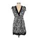 Lauren by Ralph Lauren Casual Dress: Black Paisley Dresses - Women's Size Small