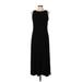 Annalee + Hope Casual Dress - Sheath Crew Neck Sleeveless: Black Print Dresses - Women's Size Large