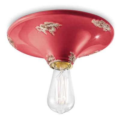 Ferroluce Vintage-Deckenleuchte C134 rot Image