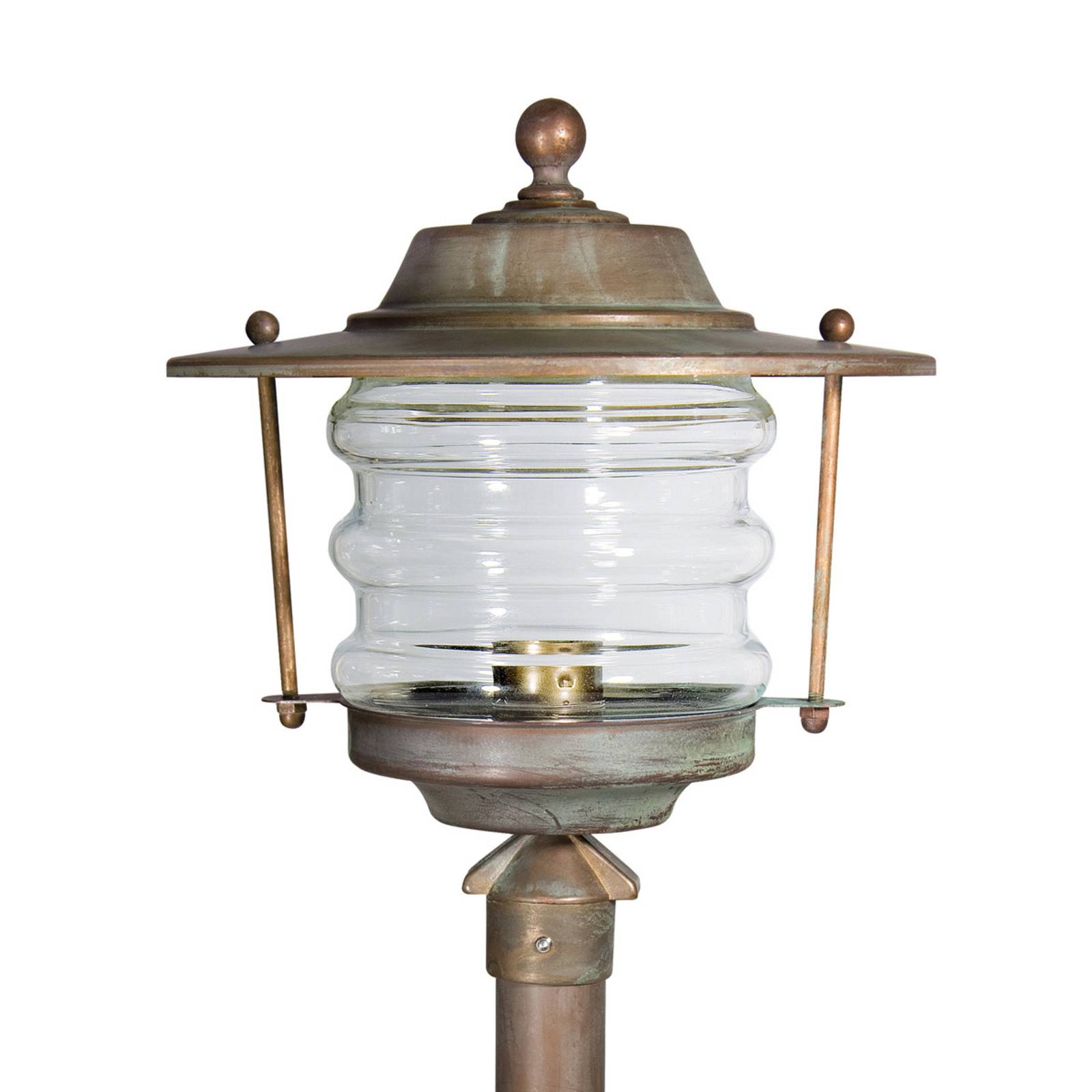Moretti Luce Mastleuchte Adessora Laterne ADESSORA, bronze / altmessing, Messing, Antik