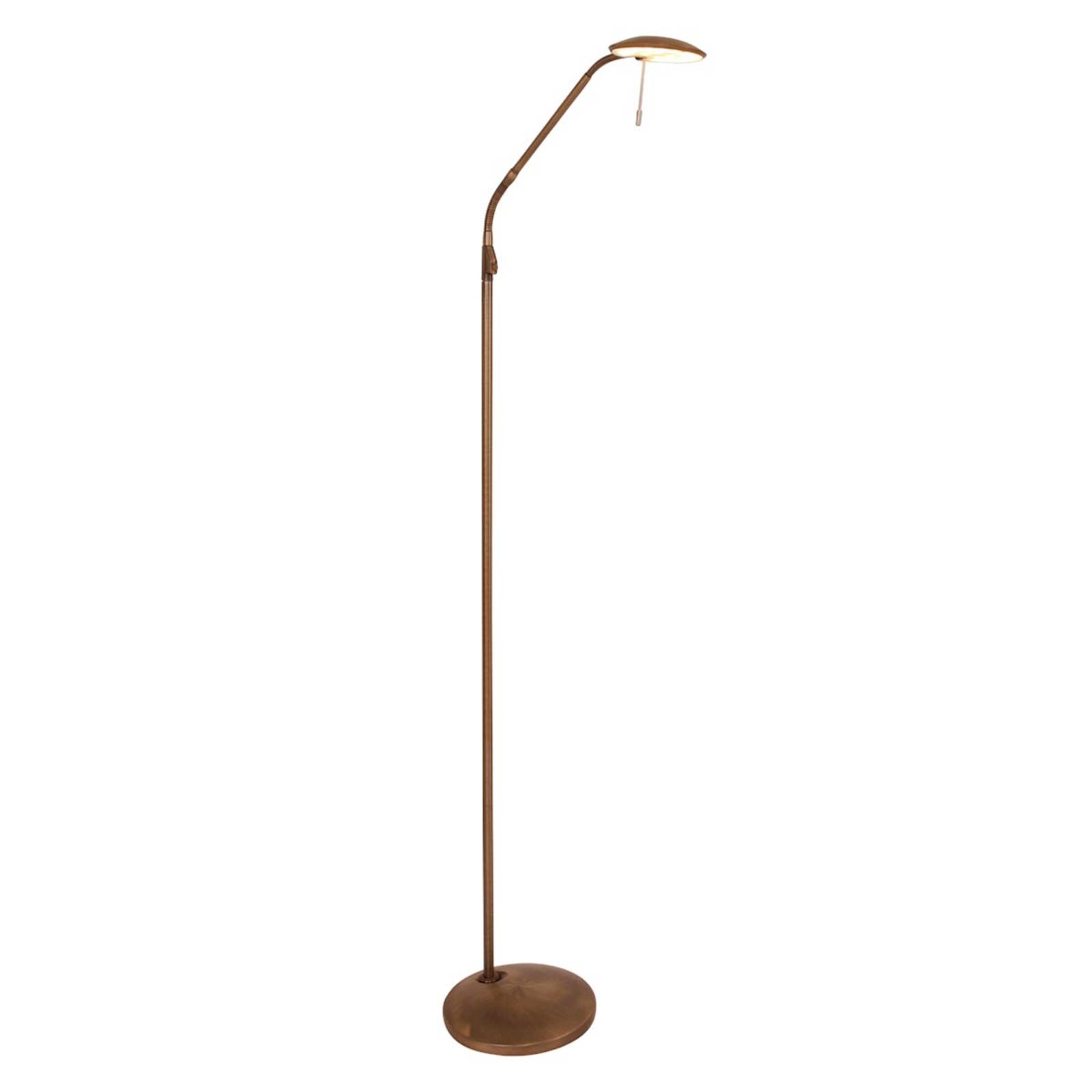 Steinhauer LED Stehlampe Zenith, dimmbar, bronze / altmessing, für Wohn- / Esszimmer, Metall, Modern, LED Stehlampe