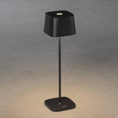 Konstsmide LED-Tischleuchte Capri für außen, schwarz Capri, dimmbar, schwarz, Aluminium, Modern Image