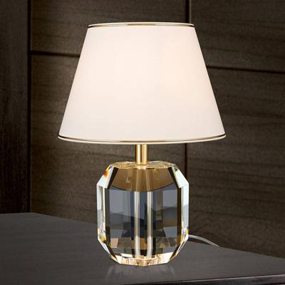 ORION Tischlampe Alexis, creme / amber, für Wohn- / Esszimmer, Kristall, Tischlampe Image