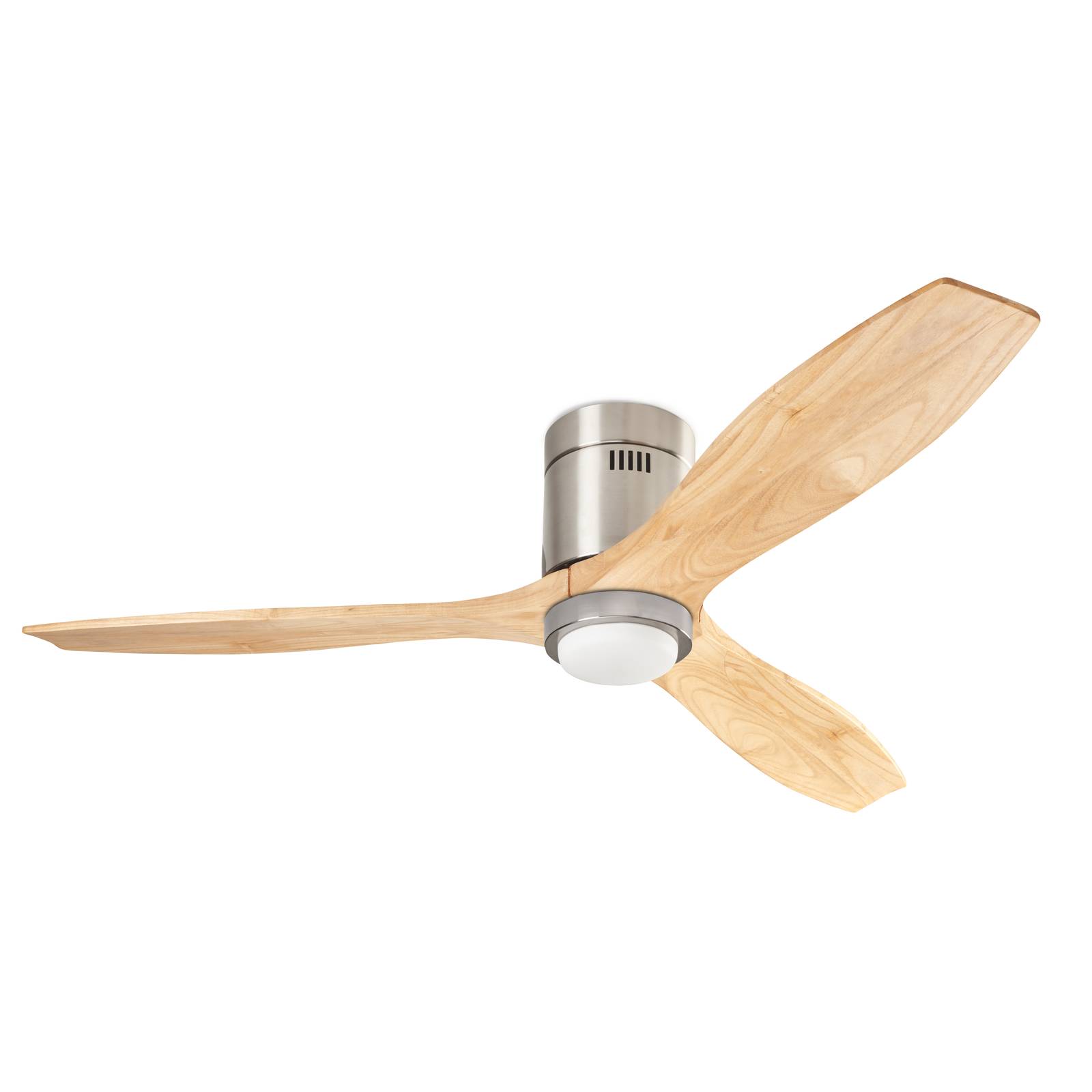 LEDS-C4 LED-Deckenventilator Stem, Holz hell, DC leise, Ø 137 cm CCT Stem, Holz hell, für Wohn- / Esszimmer, Holz, Modern