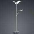 HELL LED Stehlampe Dual, dimmbar, alu / grau / zink, für Wohn- / Esszimmer, Metall, Modern, LED Stehlampe