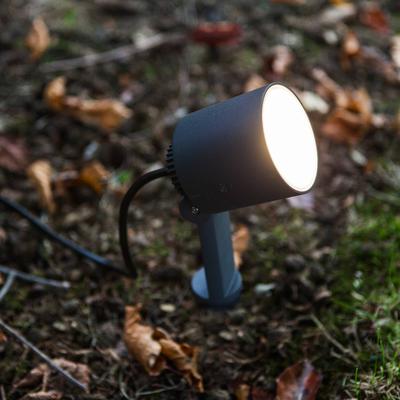 LUTEC LED-Erdspießleuchte Explorer mit Spotkopf, schwarz, Aluminium, Modern Image