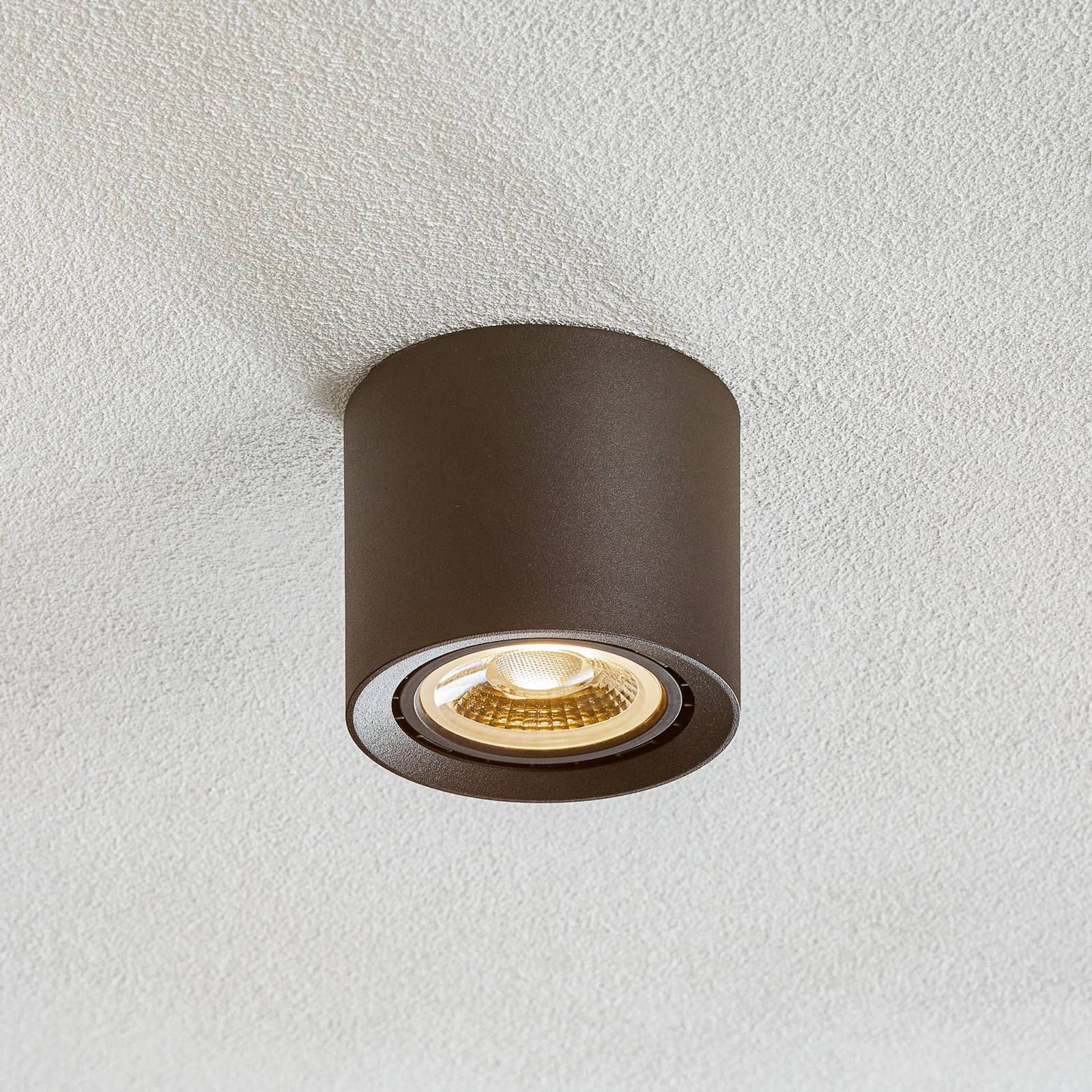 Lucide LED-Deckenleuchte Fedler dim to warm, schwarz Fedler, dimmbar, schwarz, für Wohn- / Esszimmer, Aluminium, Modern, LED Deckenlampe