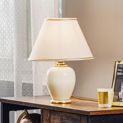 austrolux Tischlampe Giardino Avorio, creme / amber, für Wohn- / Esszimmer, Keramik, Landhaus / Rustikal, Tischlampe Image