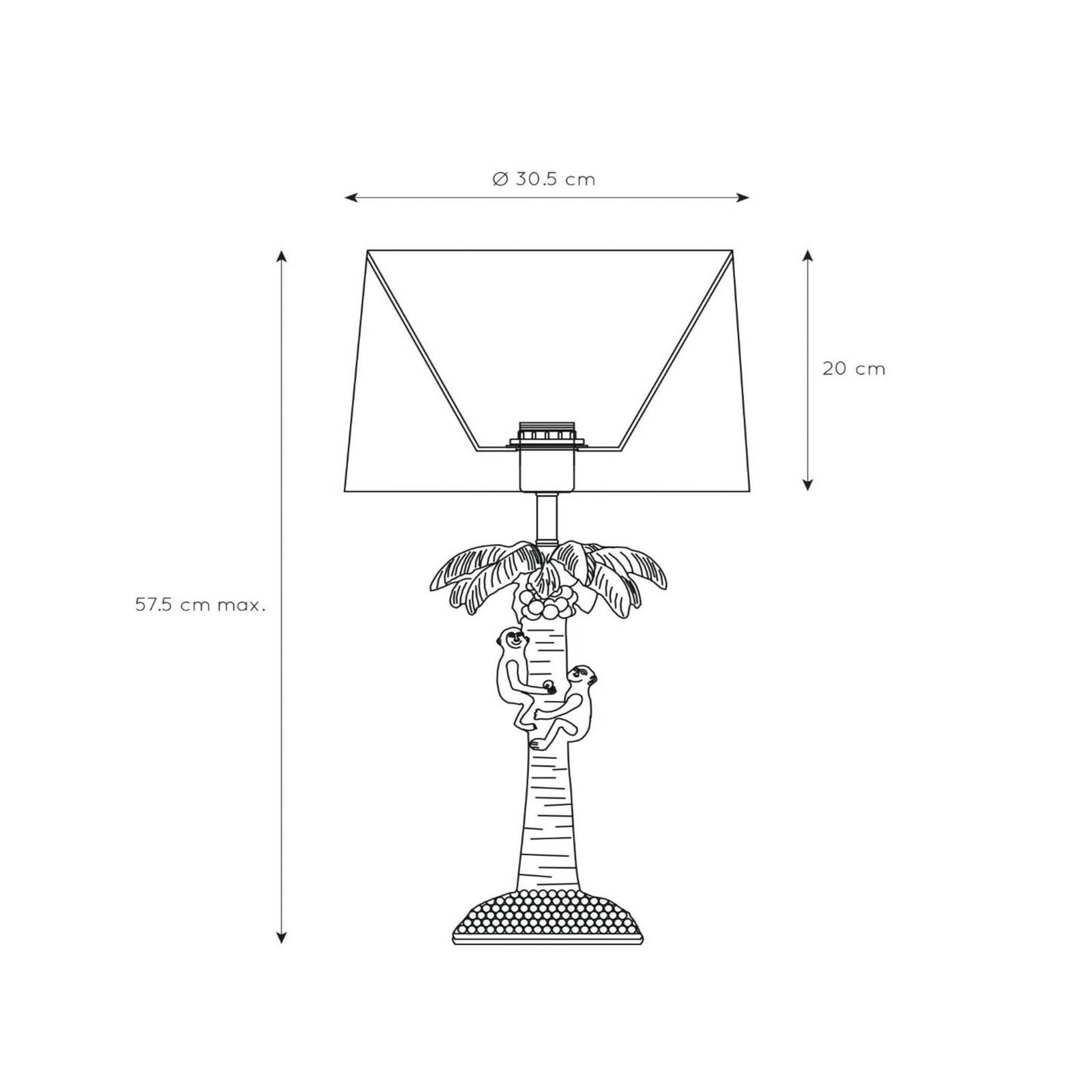 Lucide Design Tischlampe Extravaganza Coconut, messing / gold, für Wohn- / Esszimmer, Kunststoff, Design, Tischlampe