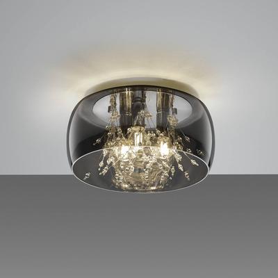 Trio Lighting Deckenlampe Crystel, dimmbar, chrom / silber, für Wohn- / Esszimmer, Glas, Modern, Deckenlampe Image