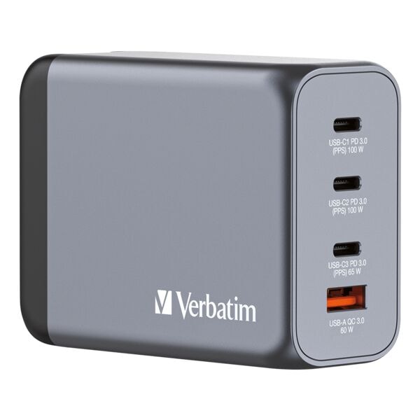 Verbatim USB-Ladegerät 4-in-1 mit GaN-Technologie 200 W Image