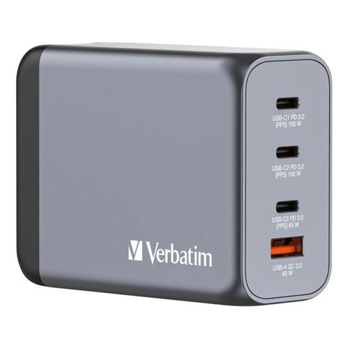 USB-Ladegerät 4-in-1 mit GaN-Technologie 200 W, Verbatim