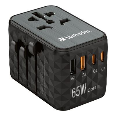 Verbatim Universal-Reiseadapter 5-in-1 »UTA-05 GaN III« 65 W