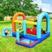 Inflatable Jumper Bounce House - Playground Backyard Playhouse Park Jumping Castle with Splash Pool & Beach Volleyball Plus Heavy Duty Blower for Kids Park Jumping Outdoor Fun