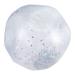 Hemoton Glitter Beach Ball Transparent Sequin Inflatable Ball Summer Funny Play Pool Ball Photo Props Party Favor with Pump (Silver Sequins 60CM)