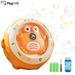 PayUSD Bubble Machine for Kids No Spill Musical Cute Crab Bubble Maker Machine Summer Toddler Toys Bubble Machines for Boys and Girls Include Bubble Solution and Battery Orange