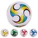 Kiskick Durable Small Soccer Ball for Kids - Wear-Resistant Vibrant Colors High Elasticity - Ideal for Indoor and Outdoor Sports Machine-Stitched Toy