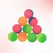 Bouncing Balls 35Pcs 32mm Bouncing Ball Double Colors Gashapon Machine Ball Dull Polish Kids Toy (Mixed Color)