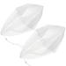 2 Pcs Toys Free Throwing Toy Classic Fly Toy Game Prop Hand Throw Parachute Toy Classic White Pvc Cloth Child