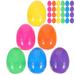 50 Pcs Easter Egg Toy Prize Eggs for Hanging Gift Boxes Presents 6cm Child Plastic