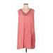 Nic + Zoe Casual Dress - Shift: Pink Marled Dresses - Women's Size X-Large
