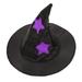 2 Pack Cat Bonnet Pet Witch Hat Hats Costume for Dog Clothing Suit Cosplay Puppy